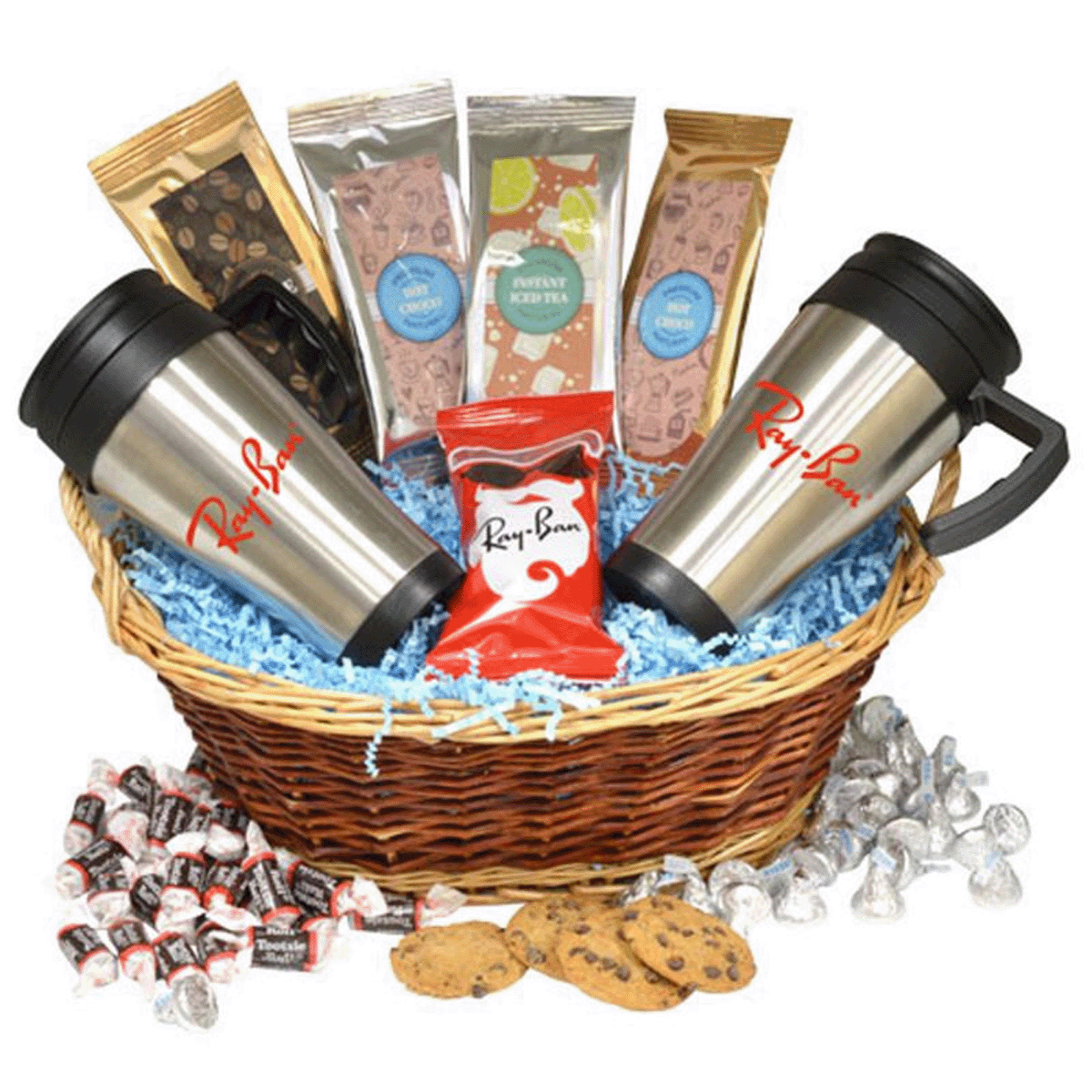PREMIUM MUG GIFT BASKET - CARAMEL POPCORN