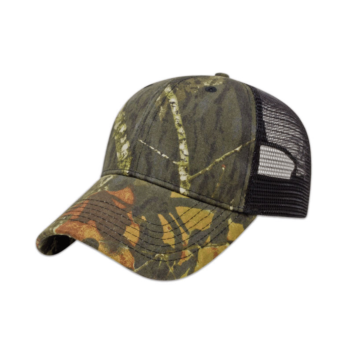 CAP AMERICA SOLID COLOUR MESH BACK CAMO CAP