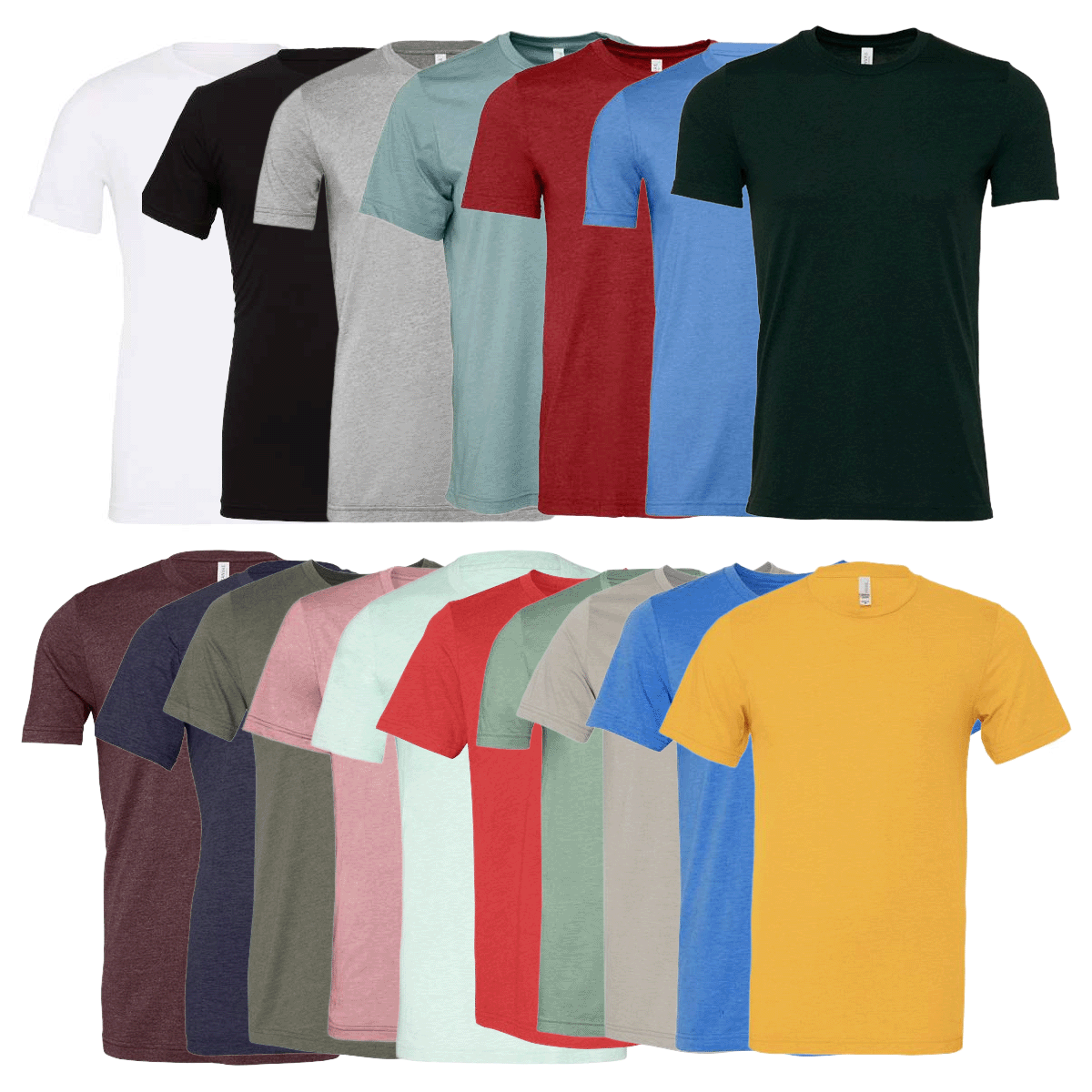 BELLA + CANVAS ADULT JERSEY HEATHER T-SHIRT