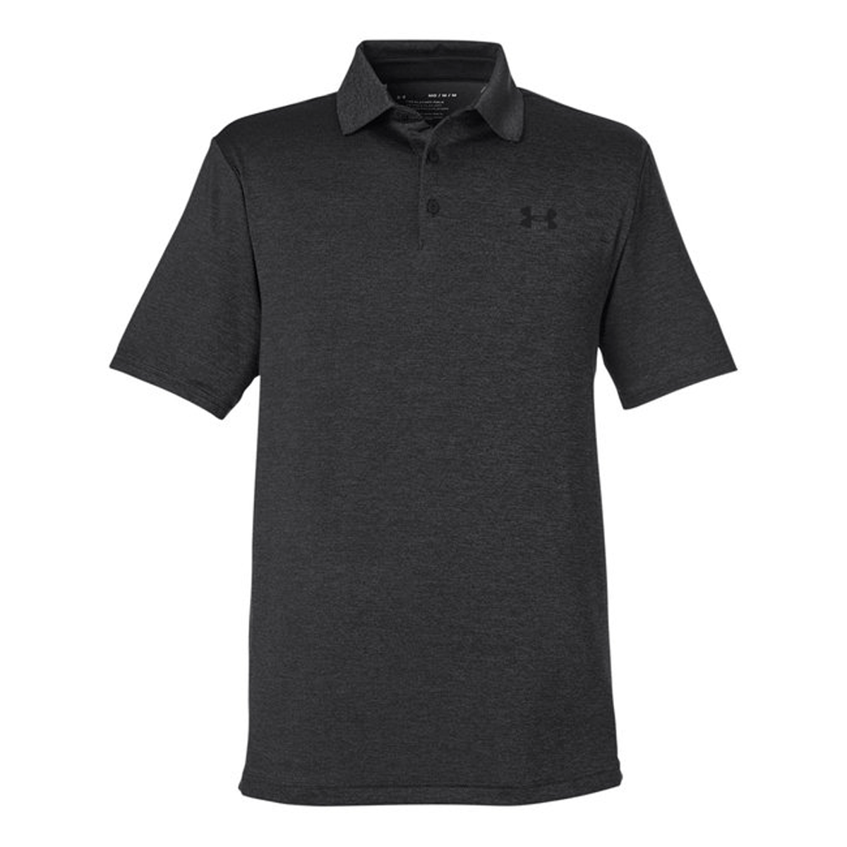 Black under armour polo men's discount