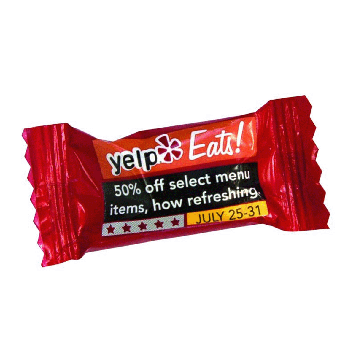 NC CUSTOM RED STRIPED PEPPERMINT MEGA MINTS (4-COLOUR PROCESS)