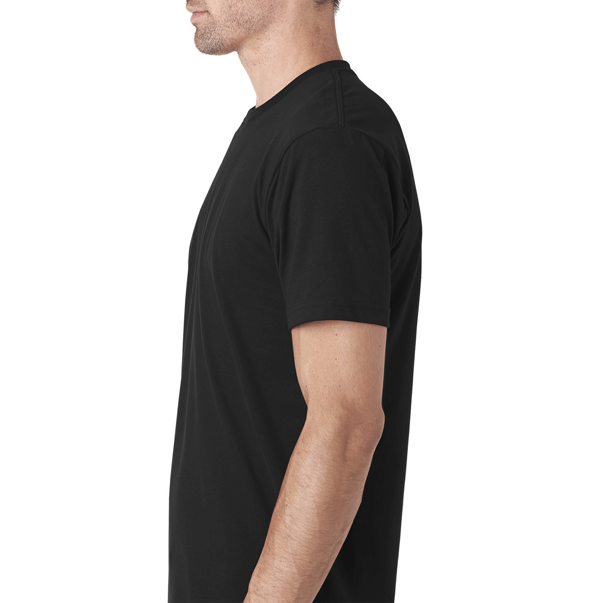 NEXT LEVEL MEN'S SUEDED CREW T-SHIRT
