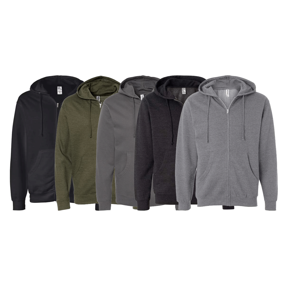 INDEPENDENT TRADING CO. ADULT MIDWEIGHT FULL-ZIP HOODIE