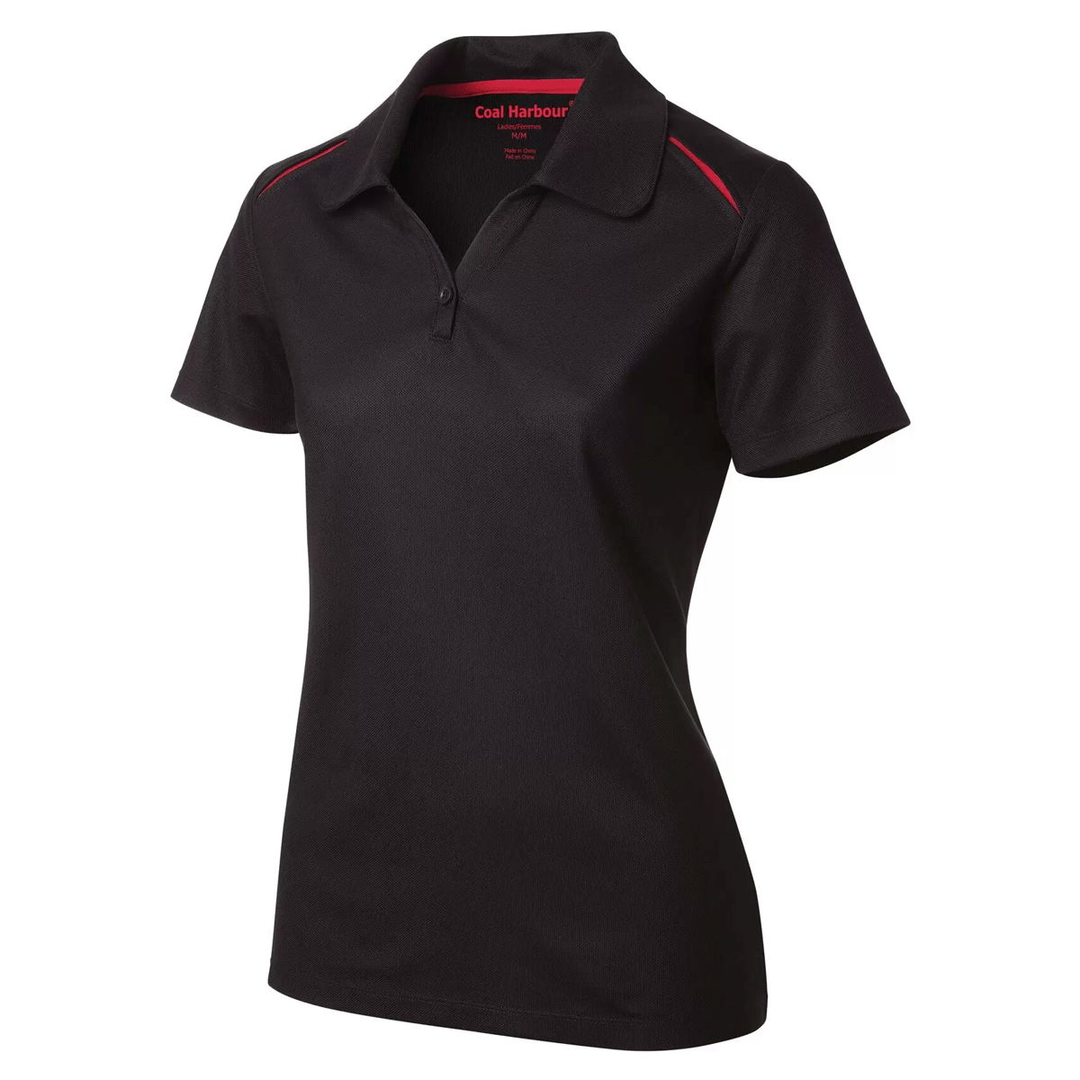 COAL HARBOUR LADIES SNAG RESISTANT CONTRAST INSET POLO SHIRT