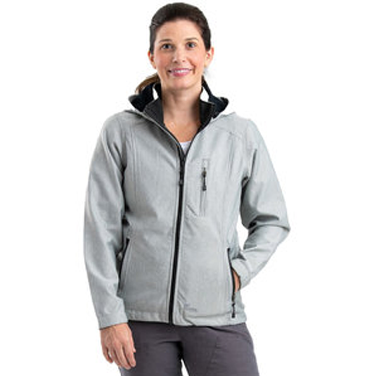 BERNE LADIES HOODED SOFTSHELL JACKET