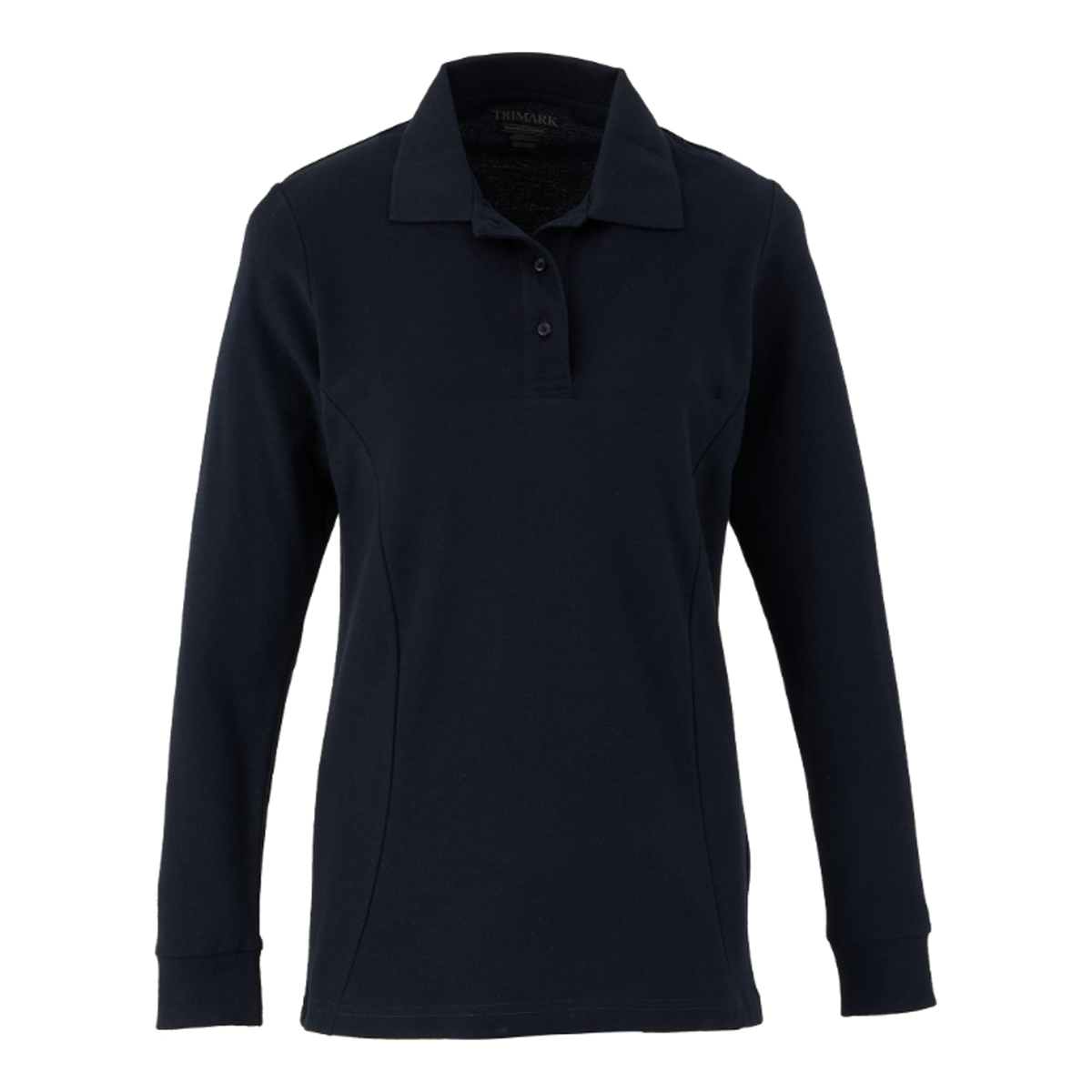 TRIMARK LADIES PALO LONG SLEEVE 100% COTTON PIQUE POLO SHIRT