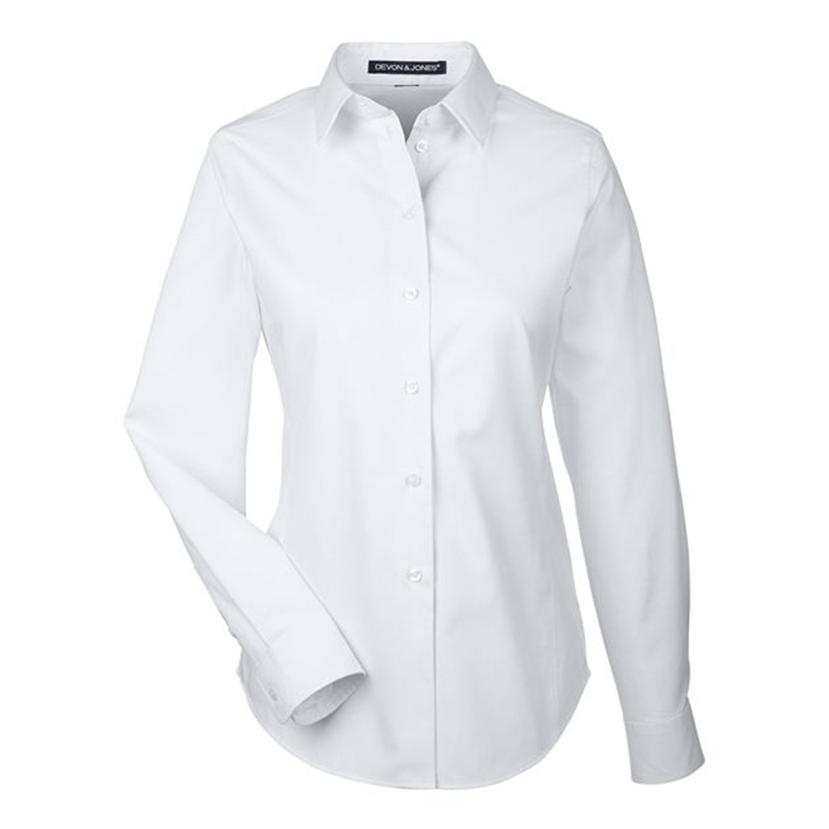 DEVON & JONES LADIES CROWN COLLECTION ROYAL DOBBY WOVEN DRESS SHIRT