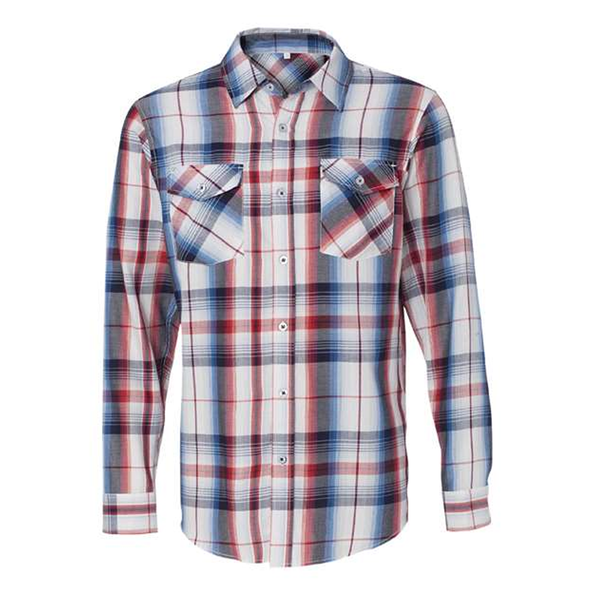 BURNSIDE MEN'S LONG SLEEVE PLAID DRESS SHIRT