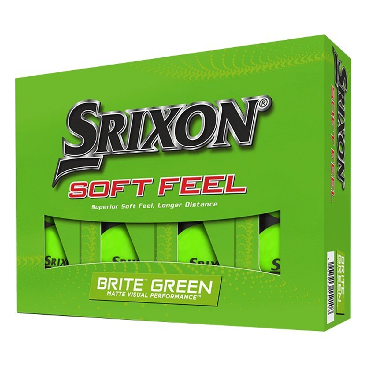 SRIXON SOFT FEEL BRITE GOLF BALLS (DOZEN)