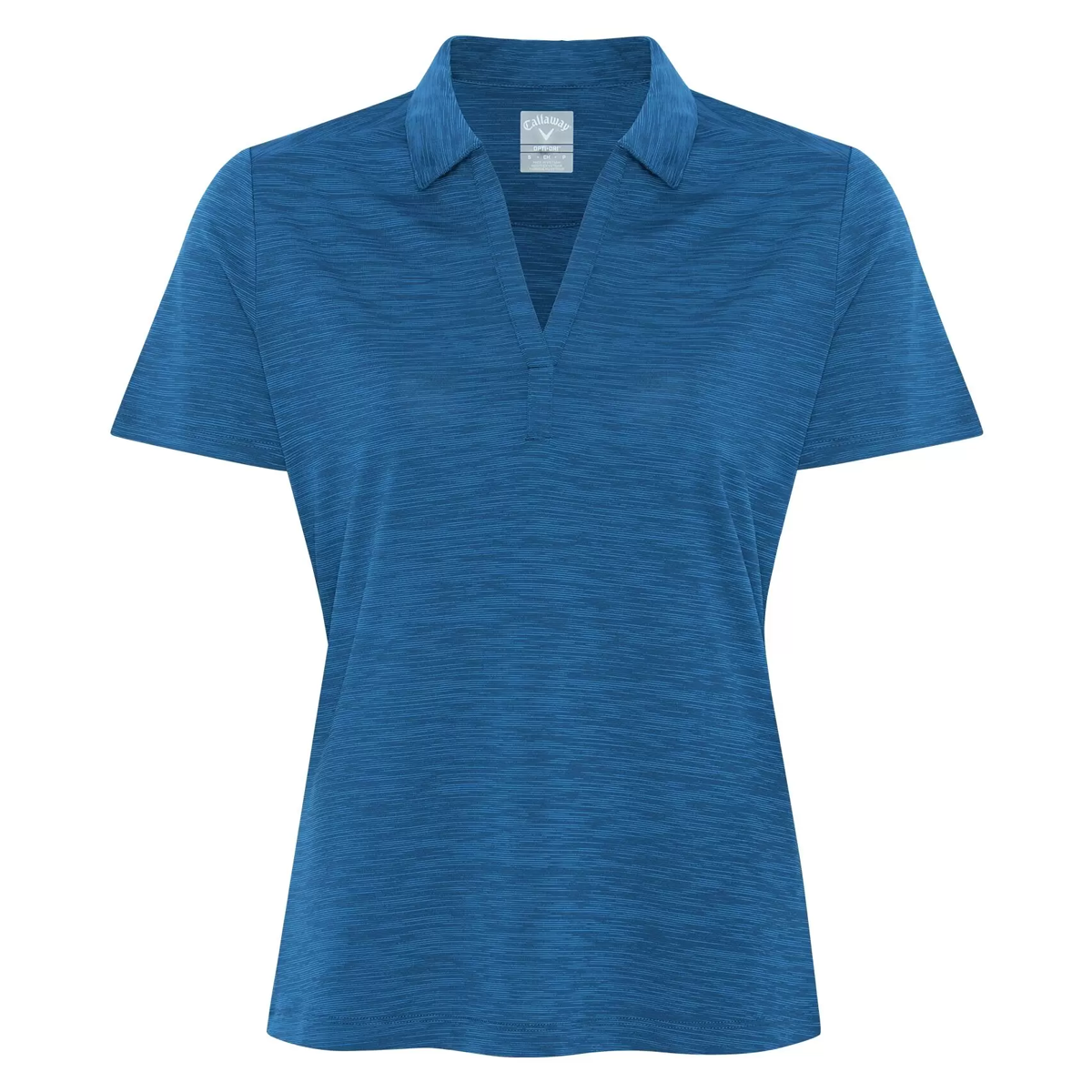 CALLAWAY LADIES BROKEN STRIPE TEXTURE POLO