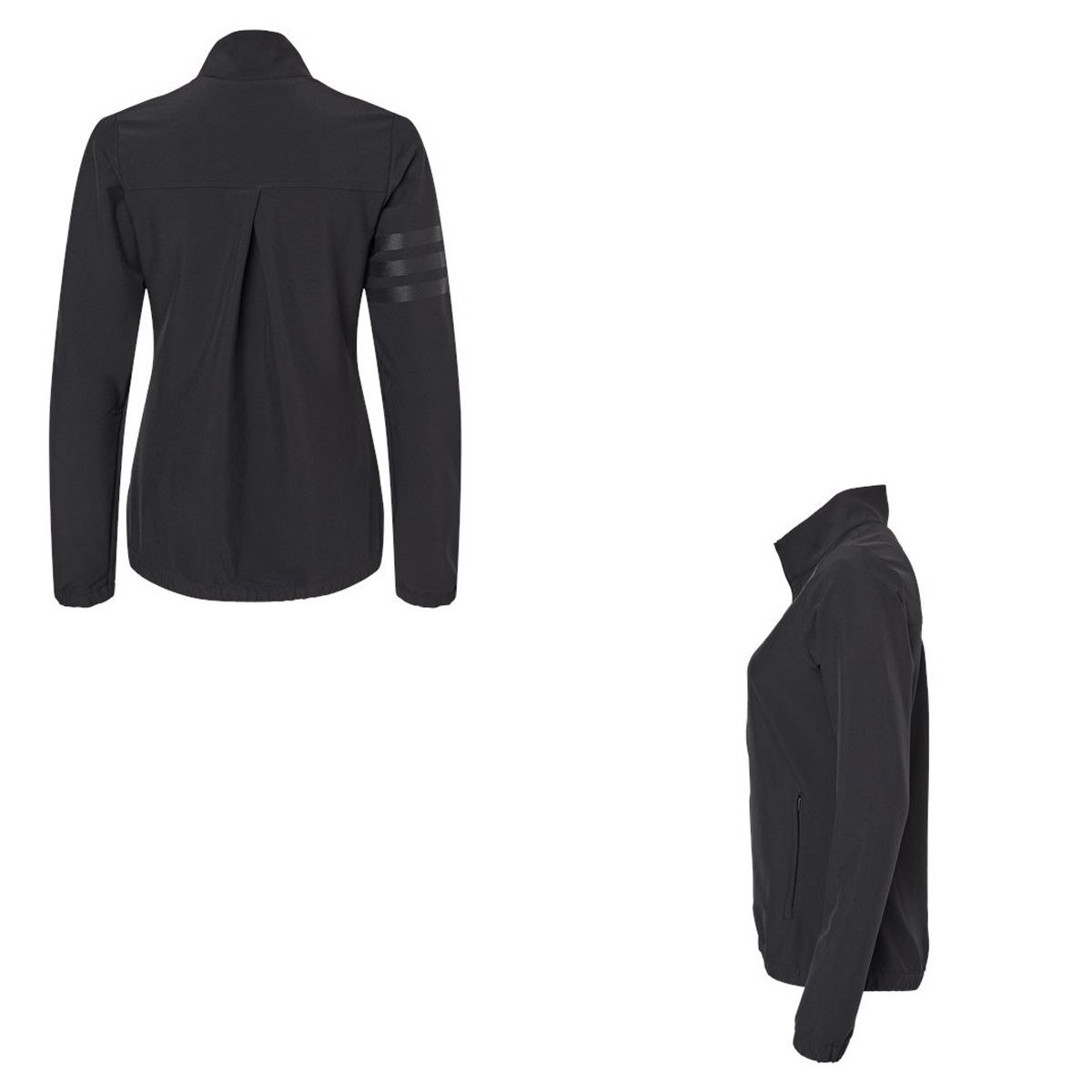 ADIDAS LADIES WIND RESISTANT FULL-ZIP JACKET