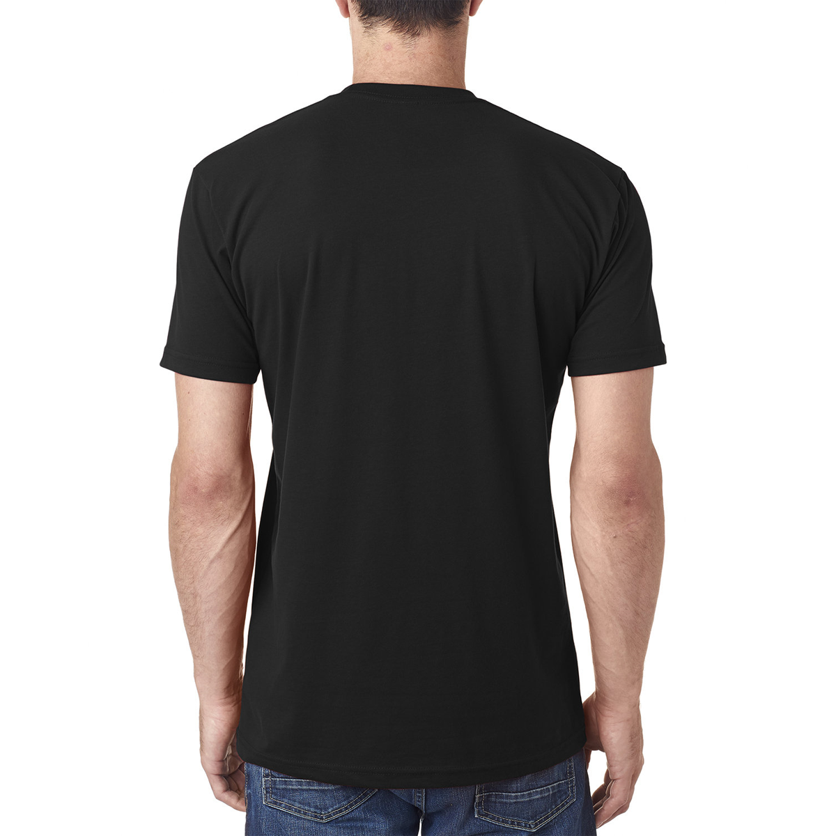 NEXT LEVEL MEN'S SUEDED CREW T-SHIRT