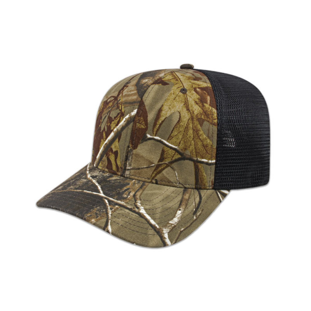 FLEXFIT 110 CAMO TRUCKER MESH BACK HAT