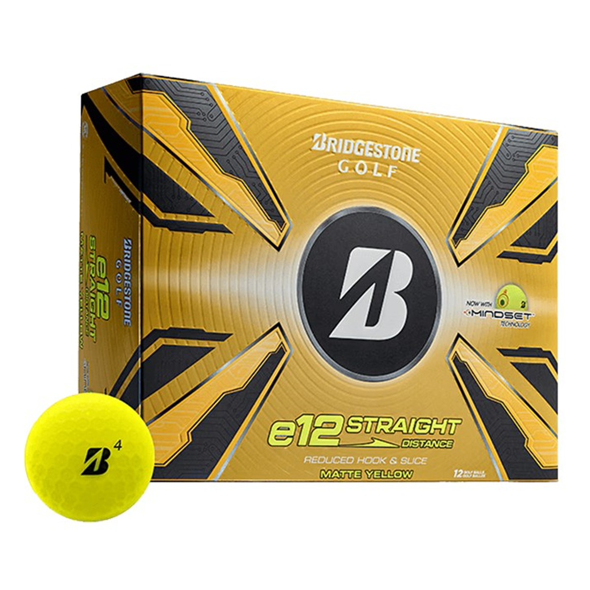 BRIDGESTONE E12 STRAIGHT DISTANCE GOLF BALLS (DOZEN)