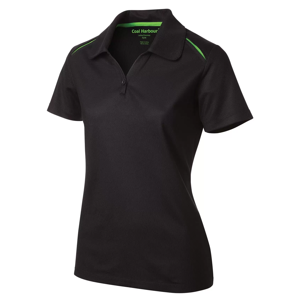 COAL HARBOUR LADIES SNAG RESISTANT CONTRAST INSET POLO SHIRT