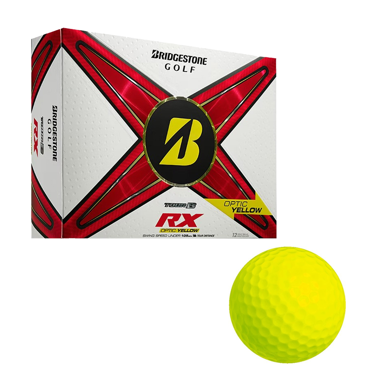 BRIDGESTONE TOUR B RX GOLF BALLS (DOZEN)