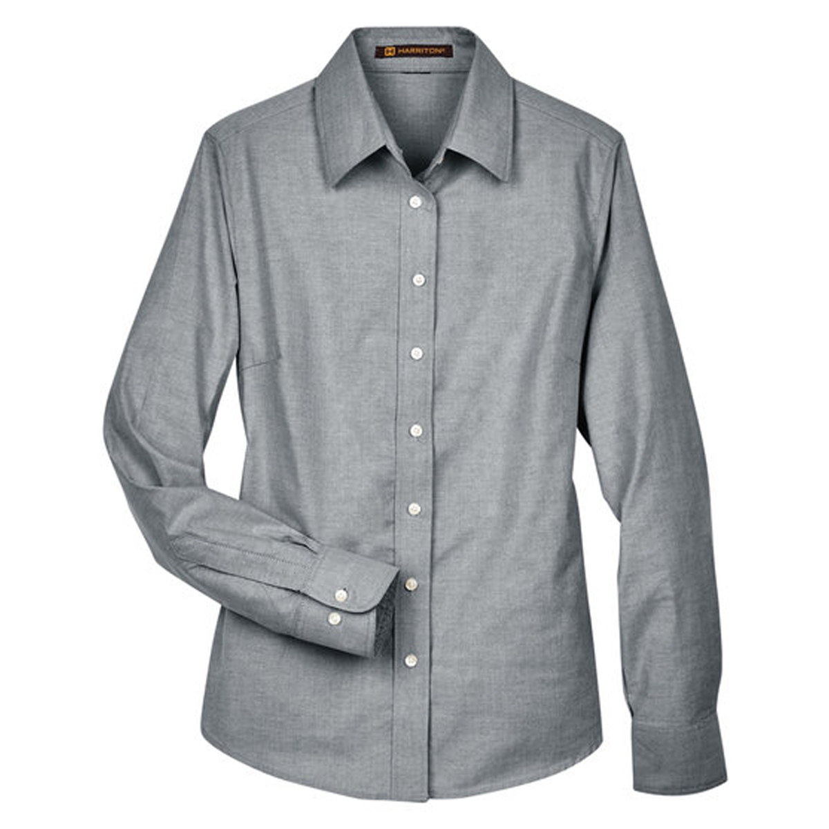 HARRITON LADIES LONG SLEEVE OXFORD DRESS SHIRT