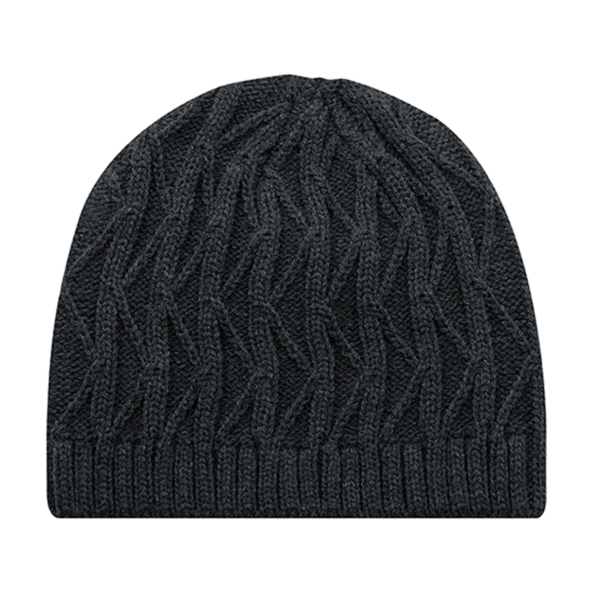 AJM ACRYLIC FISHERMAN STYLE JACQUARD CABLE KNIT BOARD TOQUE