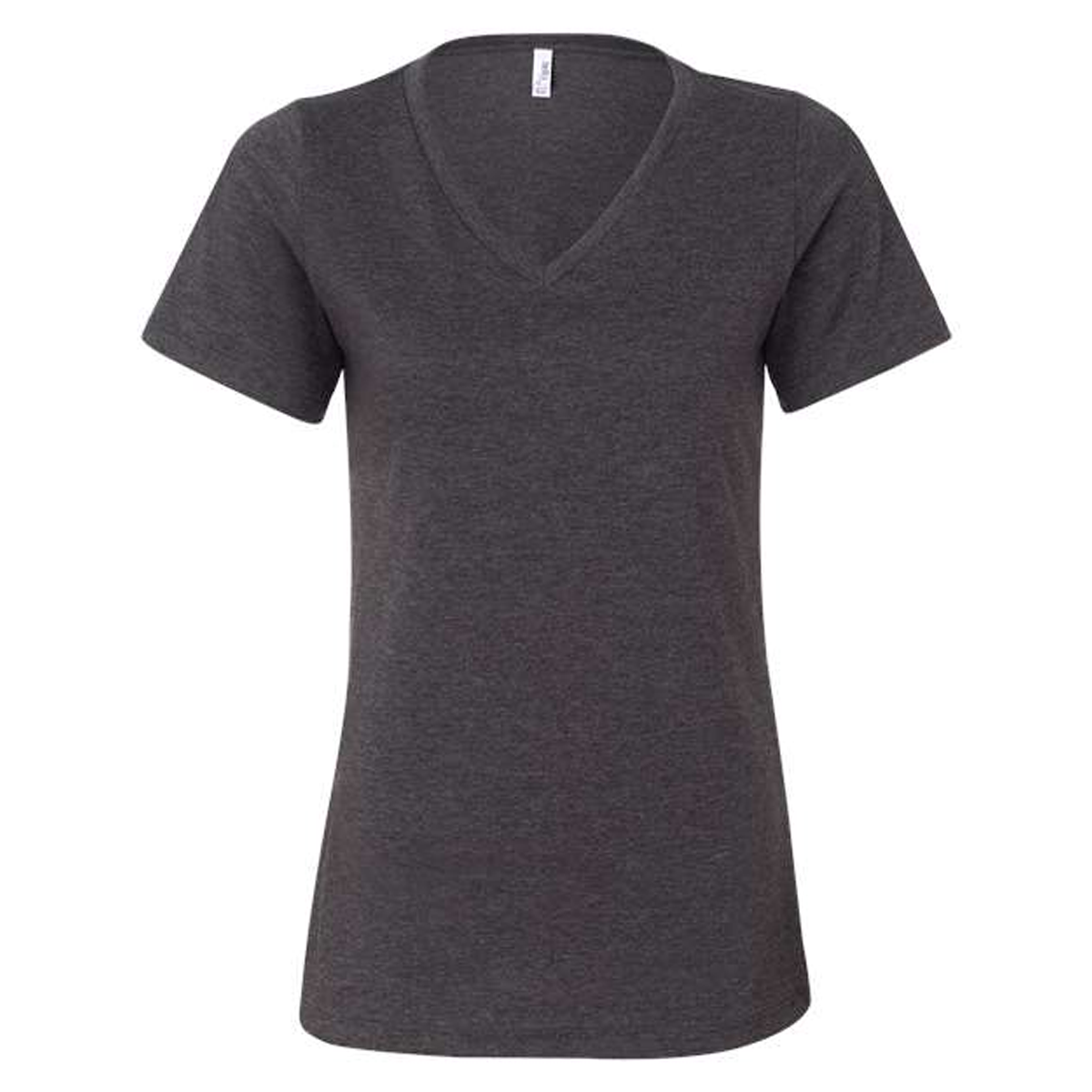 BELLA & CANVAS LADIES RELAXED HEATHER CVC V-NECK T-SHIRT