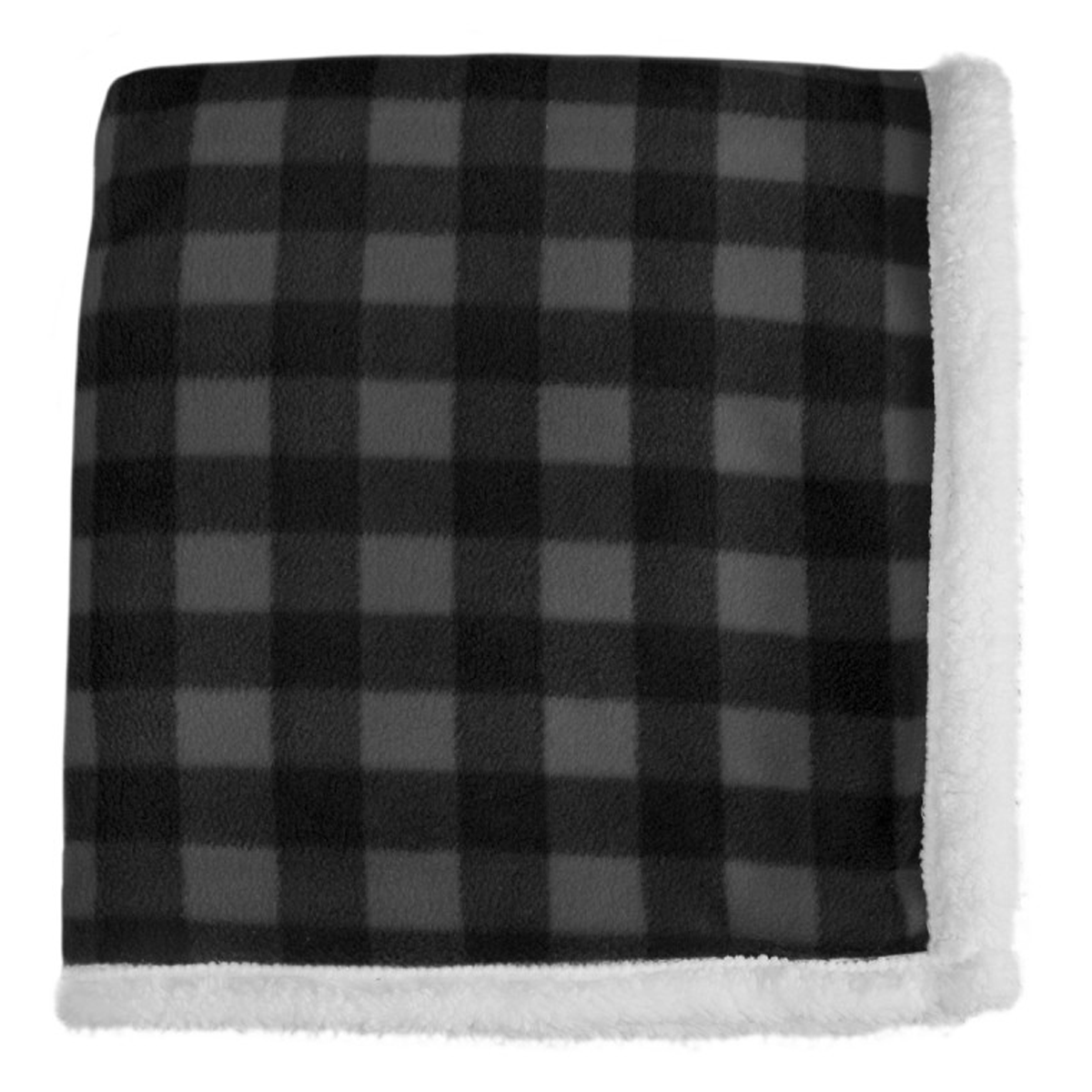 WHITERIDGE LUMBERJACK PLAID SHERPA THROW BLANKET