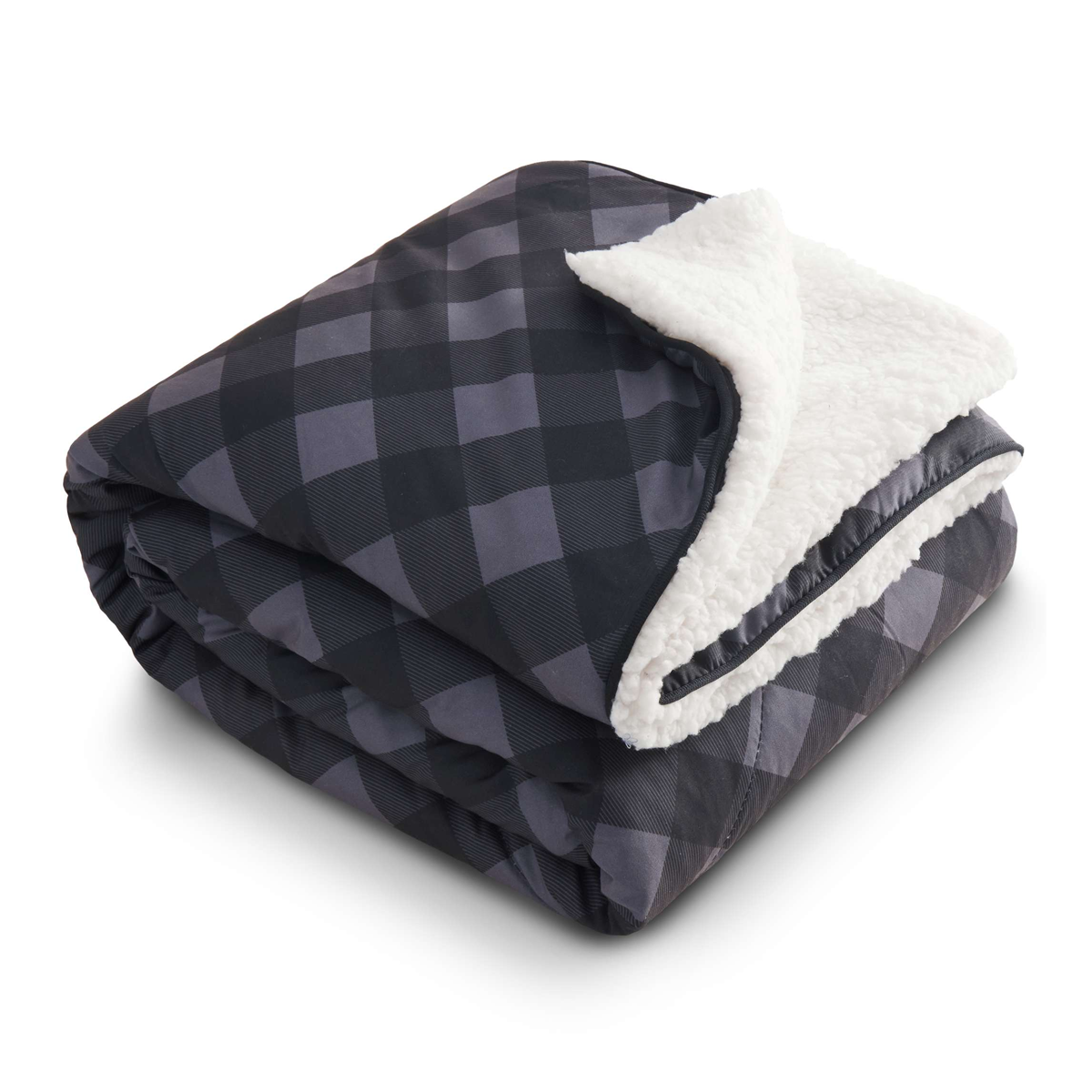 HIGH SIERRA ROLL-UP PUFFY SHERPA BLANKET