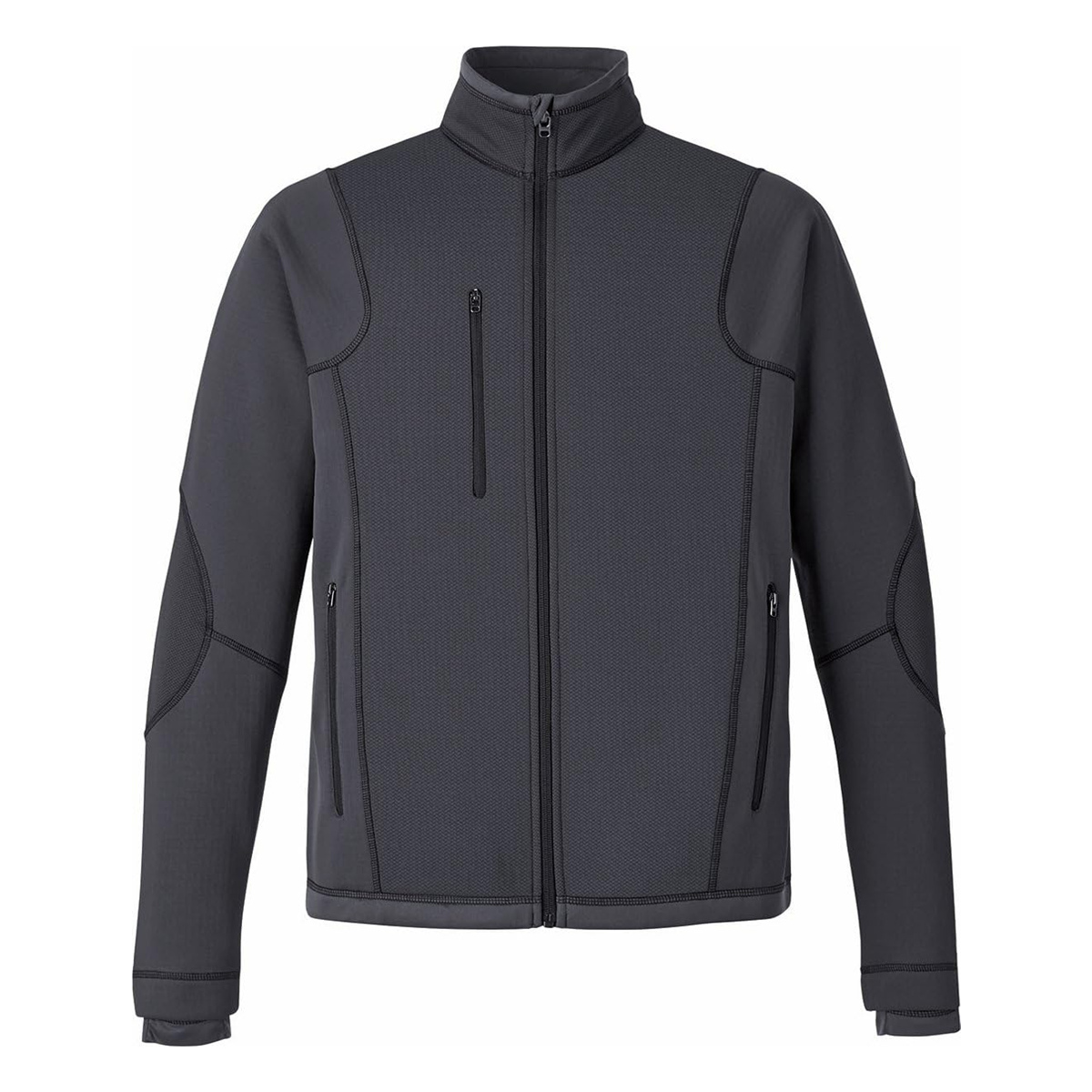 NORTH END MEN'S TEXTURED BONDED FLEECE JACKET