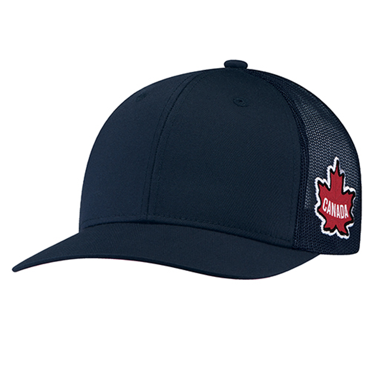 AJM 6-PANEL CANADA UNDER BRIM AND MAPLE LEAF PATCH HAT