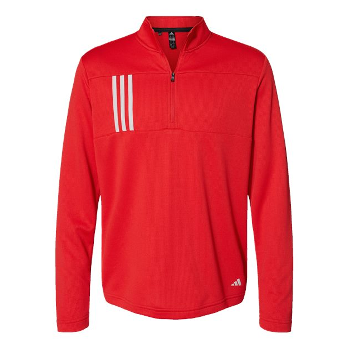 ADIDAS MEN'S 3-STRIPES DOUBLE KNIT QUARTER-ZIP