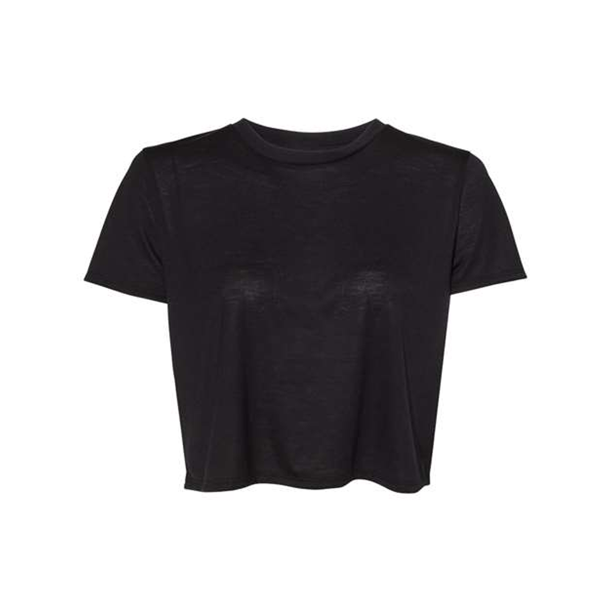 BELLA & CANVAS LADIES FLOWY CROP T-SHIRT