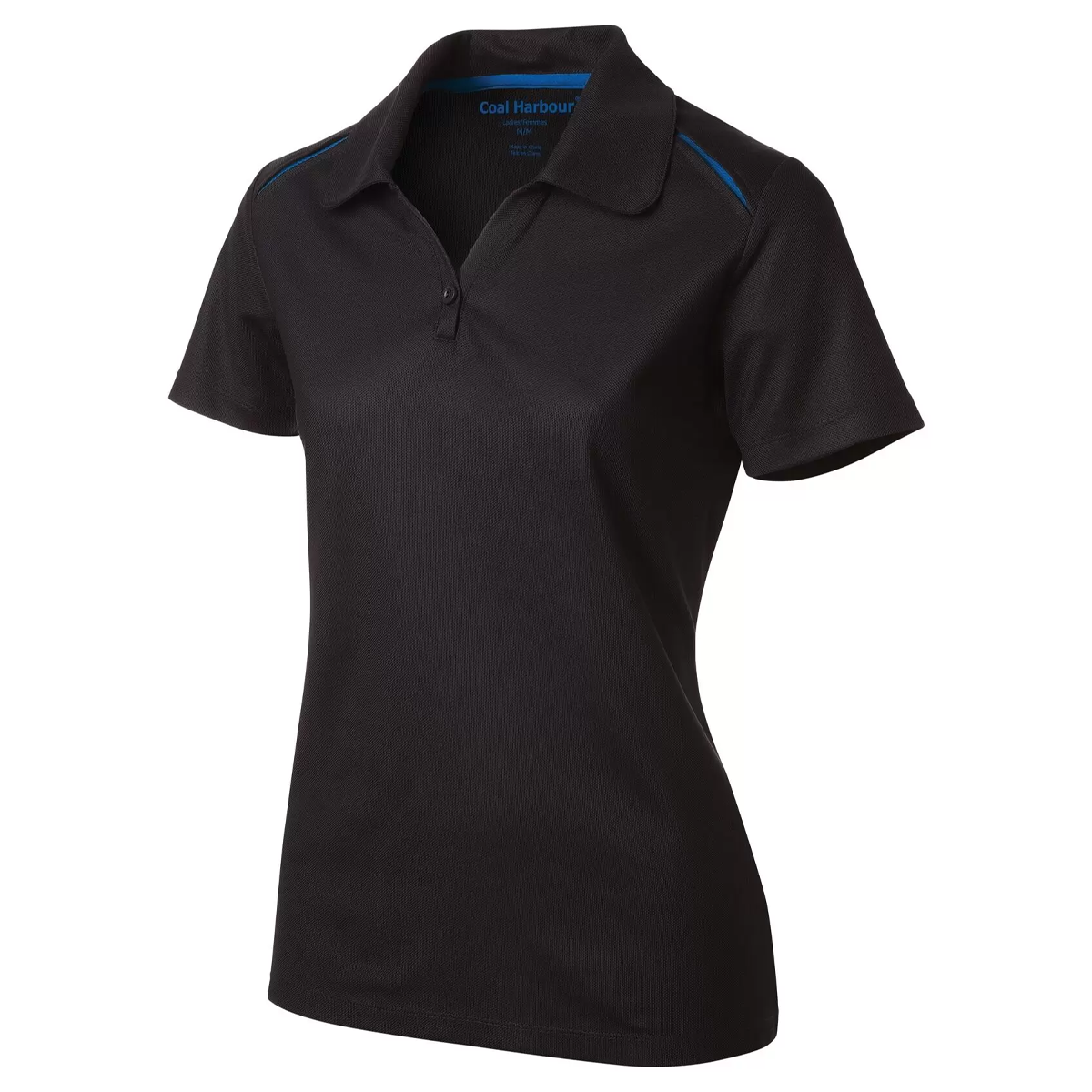 COAL HARBOUR LADIES SNAG RESISTANT CONTRAST INSET POLO SHIRT