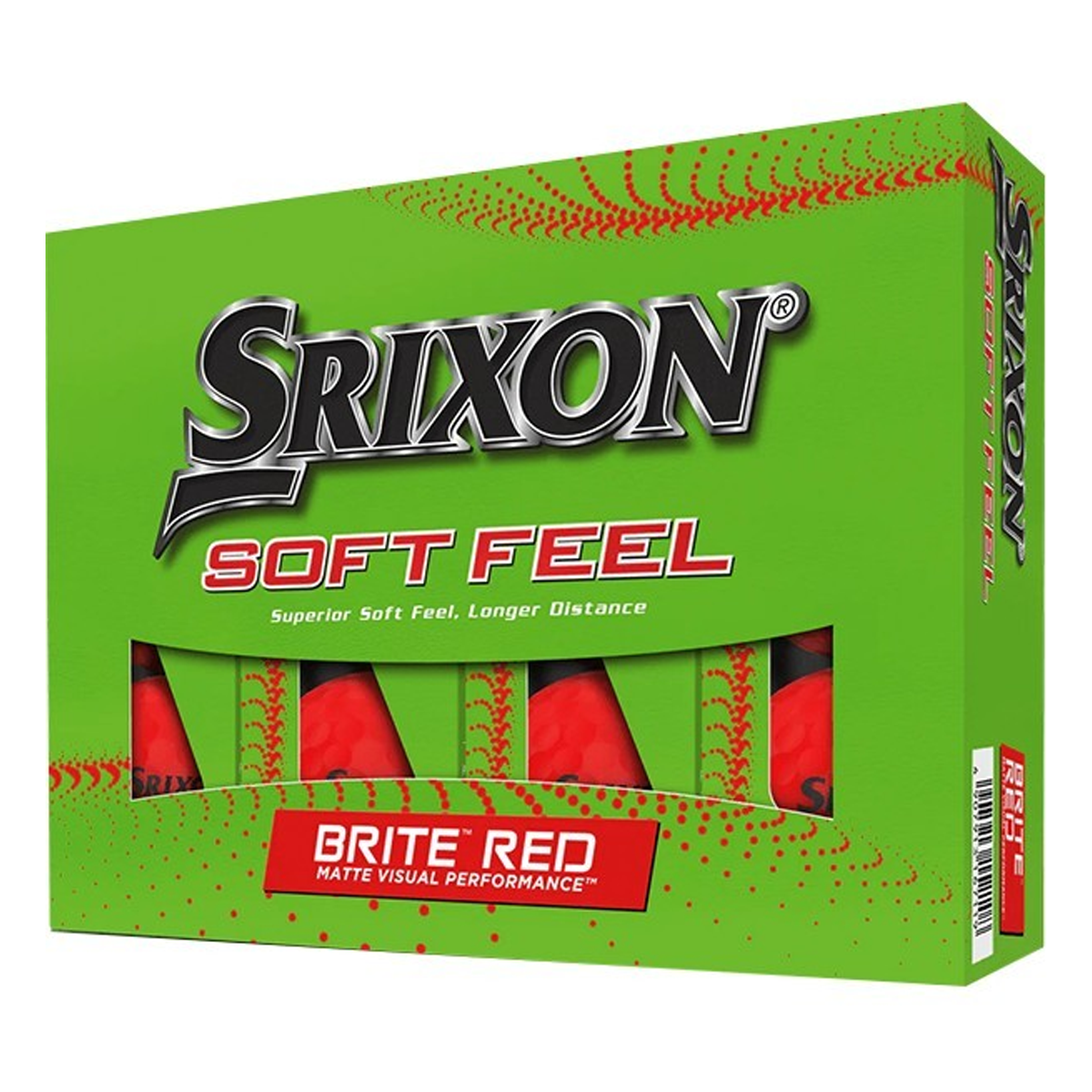 SRIXON SOFT FEEL BRITE GOLF BALLS (DOZEN)
