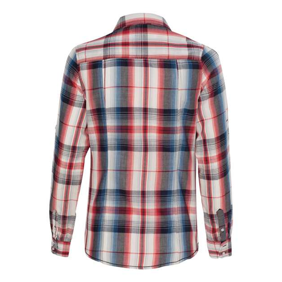 BURNSIDE LADIES LONG SLEEVE PLAID DRESS SHIRT