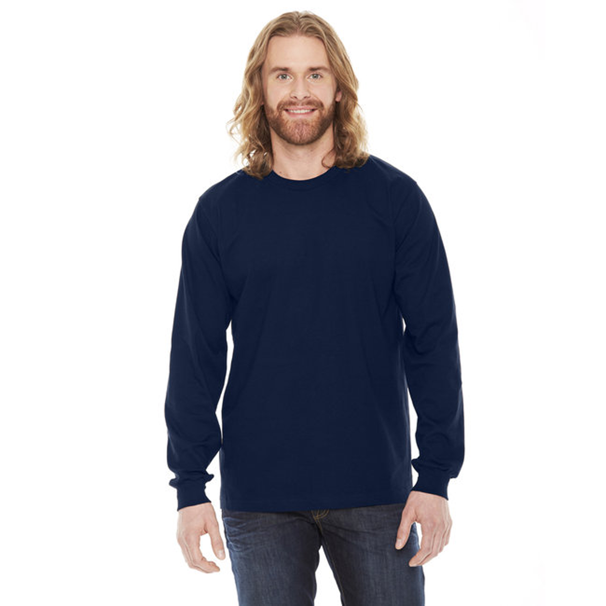 AMERICAN APPAREL UNISEX FINE JERSEY LONG-SLEEVE SHIRT