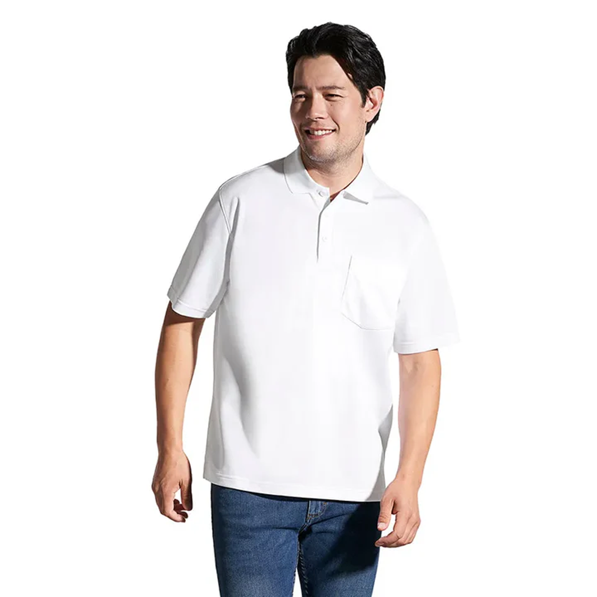 CANADA SPORTSWEAR MEN'S CADDY PIQUE MESH POLO WITH POCKET