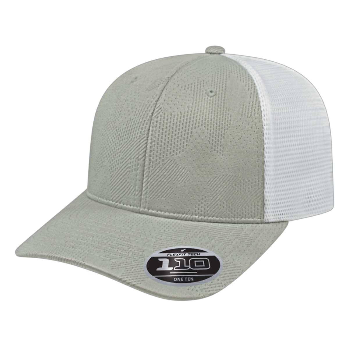 FLEXFIT JACQUARD TRUCKER MESH BACK HAT