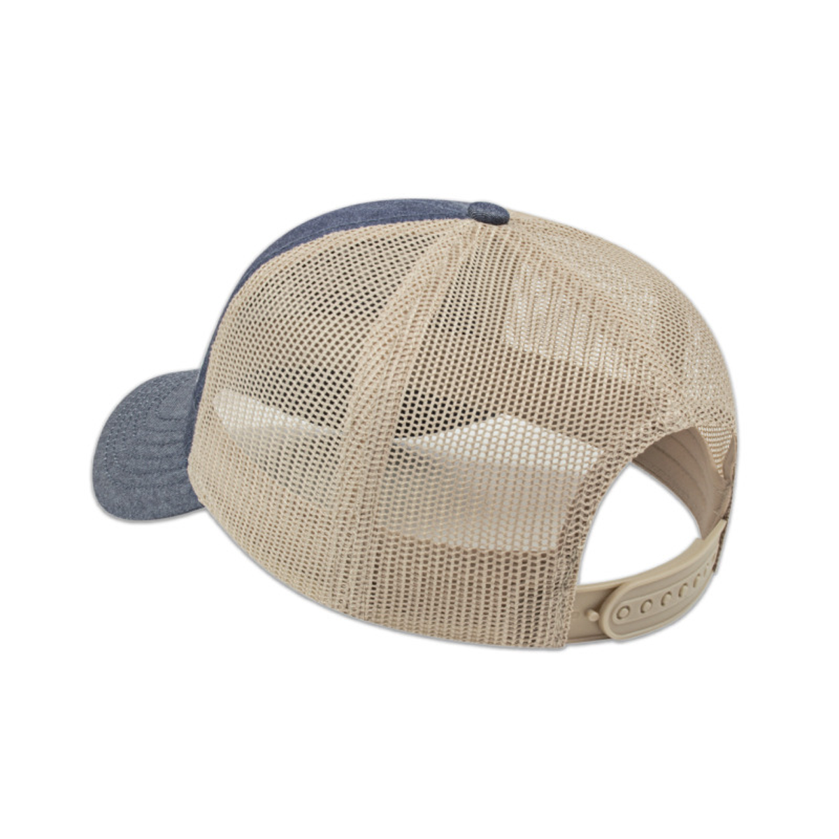 CAP AMERICA CHAMBRAY UNSTRUCTURED MESH SNAPBACK HAT