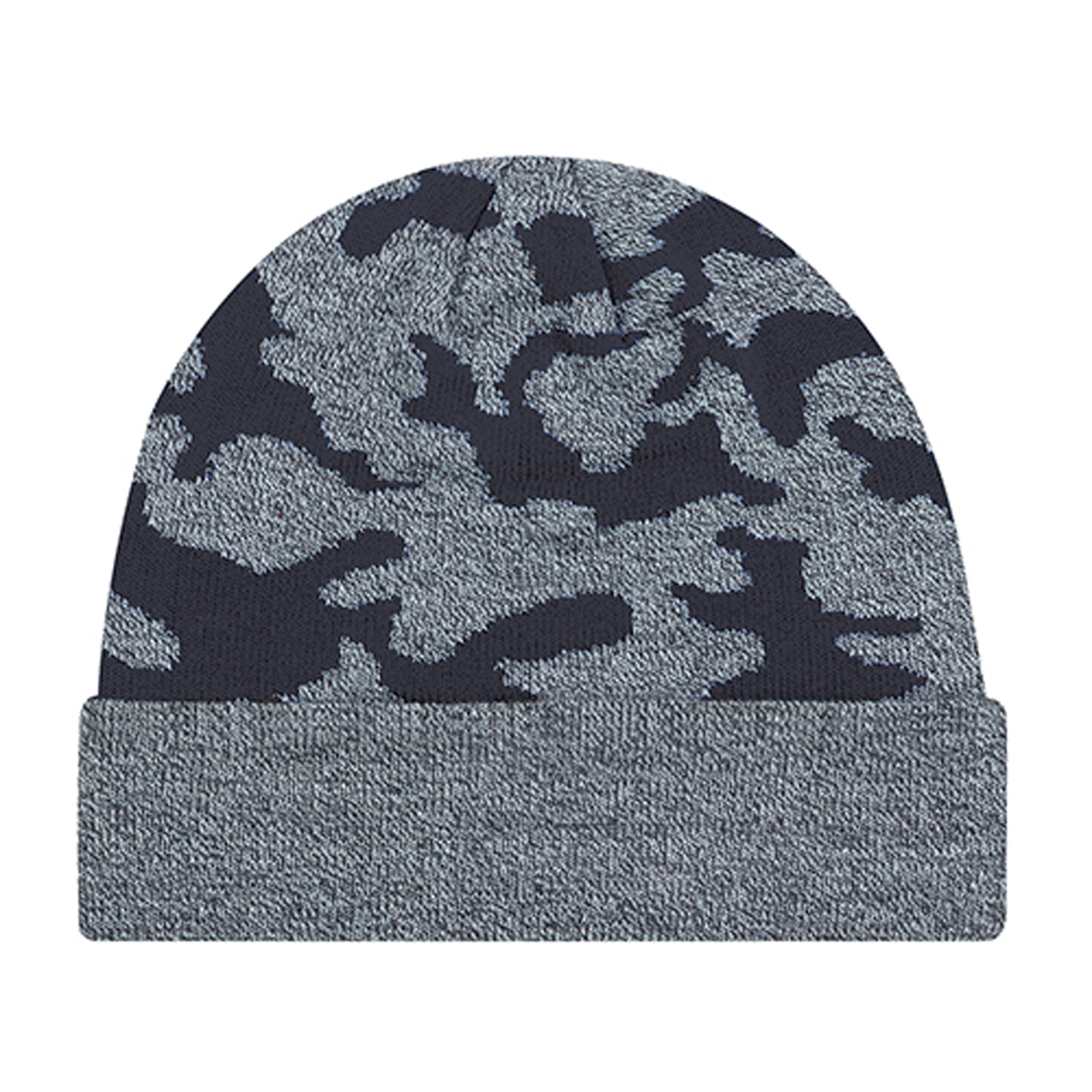 AJM ACRYLIC JACQUARD KNIT URBAN CAMO CUFF TOQUE
