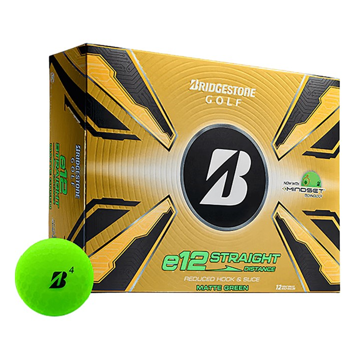 BRIDGESTONE E12 STRAIGHT DISTANCE GOLF BALLS (DOZEN)
