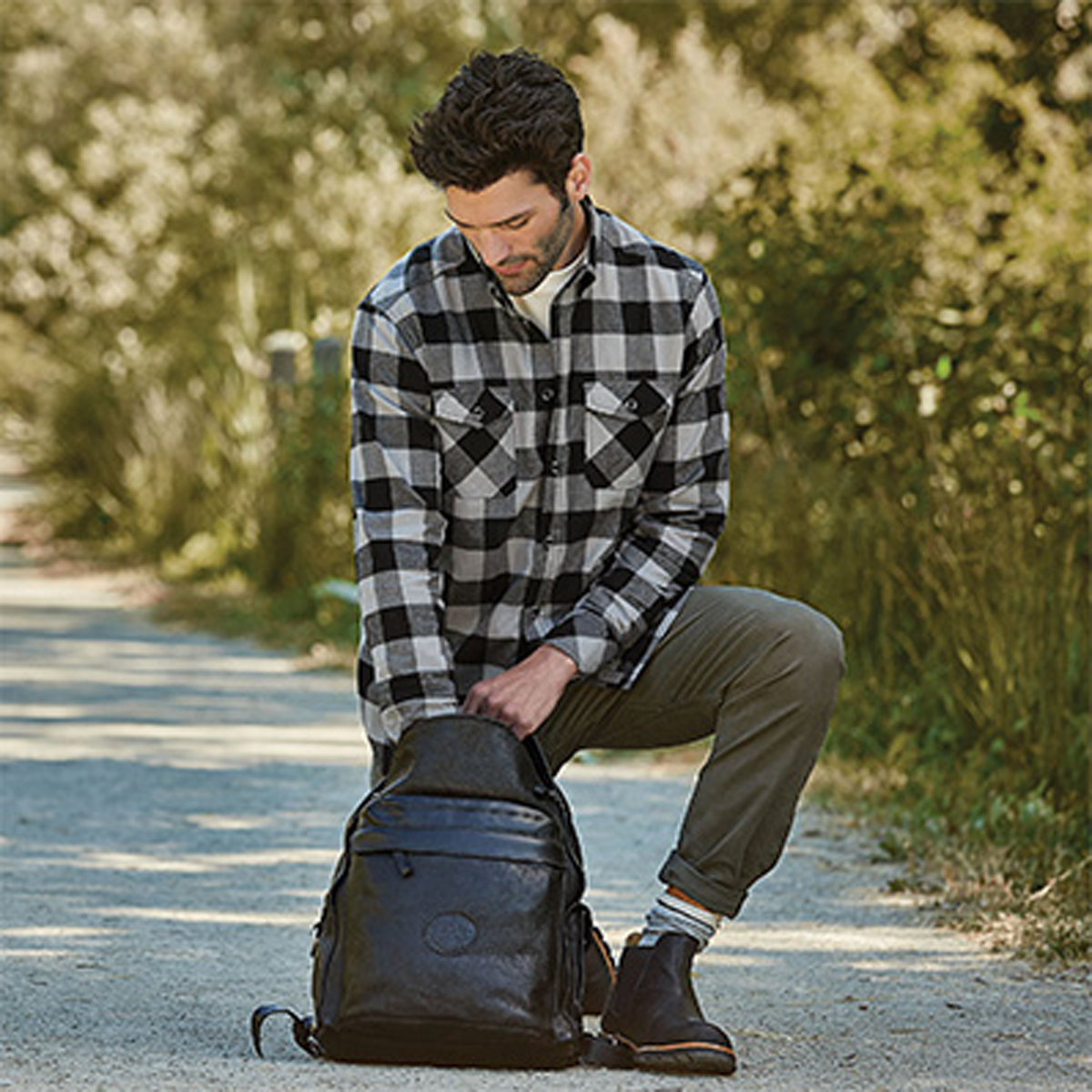 ROOTS73 MEN'S SPRUCE LAKE PLAID LONG SLEEVE SHIRT