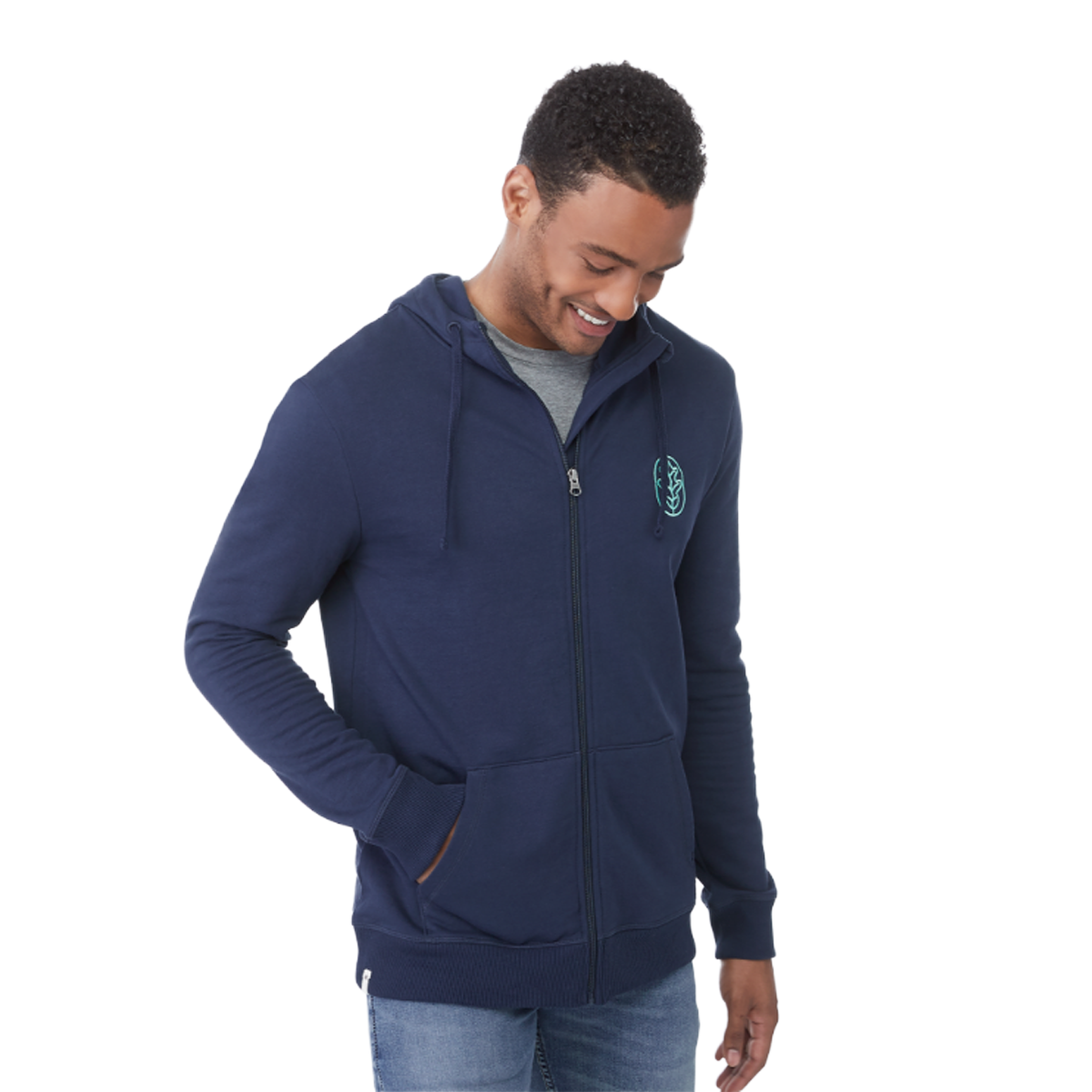 TENTREE MEN'S ORGANIC COTTON FULL-ZIP HOODIE