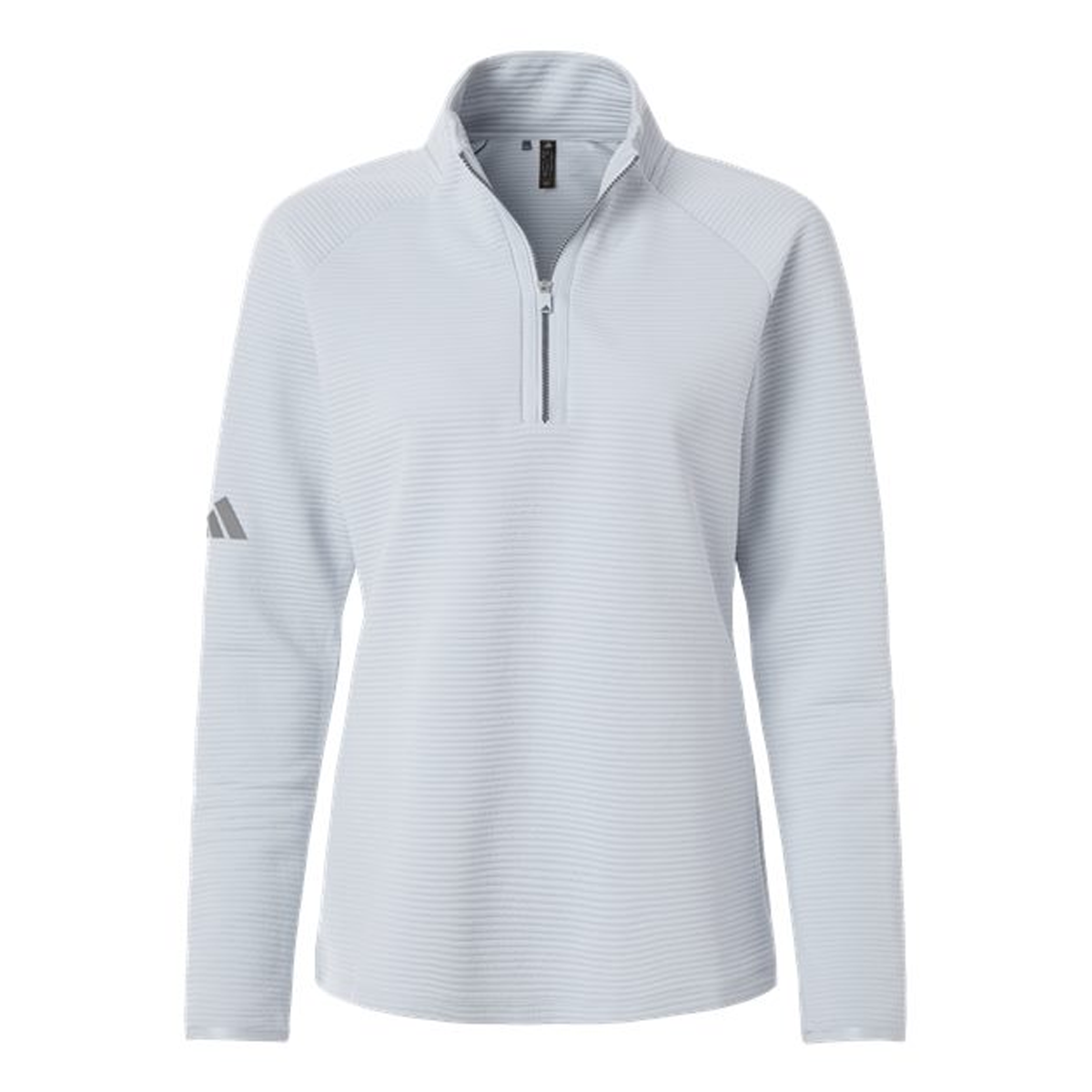 ADIDAS LADIES SPACER QUARTER-ZIP PULLOVER