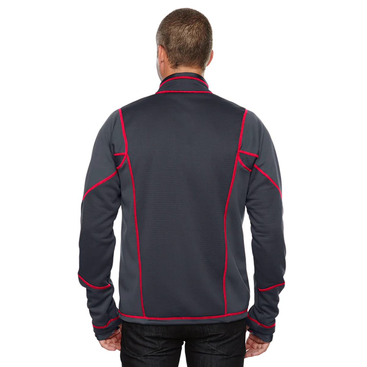 NORTH END MEN'S TEXTURED BONDED FLEECE JACKET