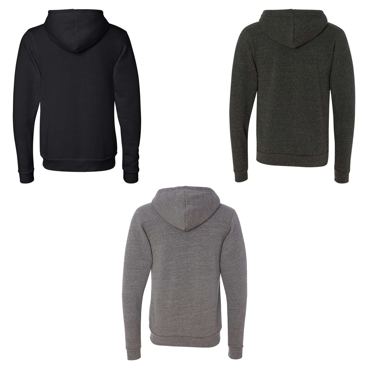 BELLA + CANVAS TRIBLEND ADULT SPONGE FLEECE FULL-ZIP HOODIE