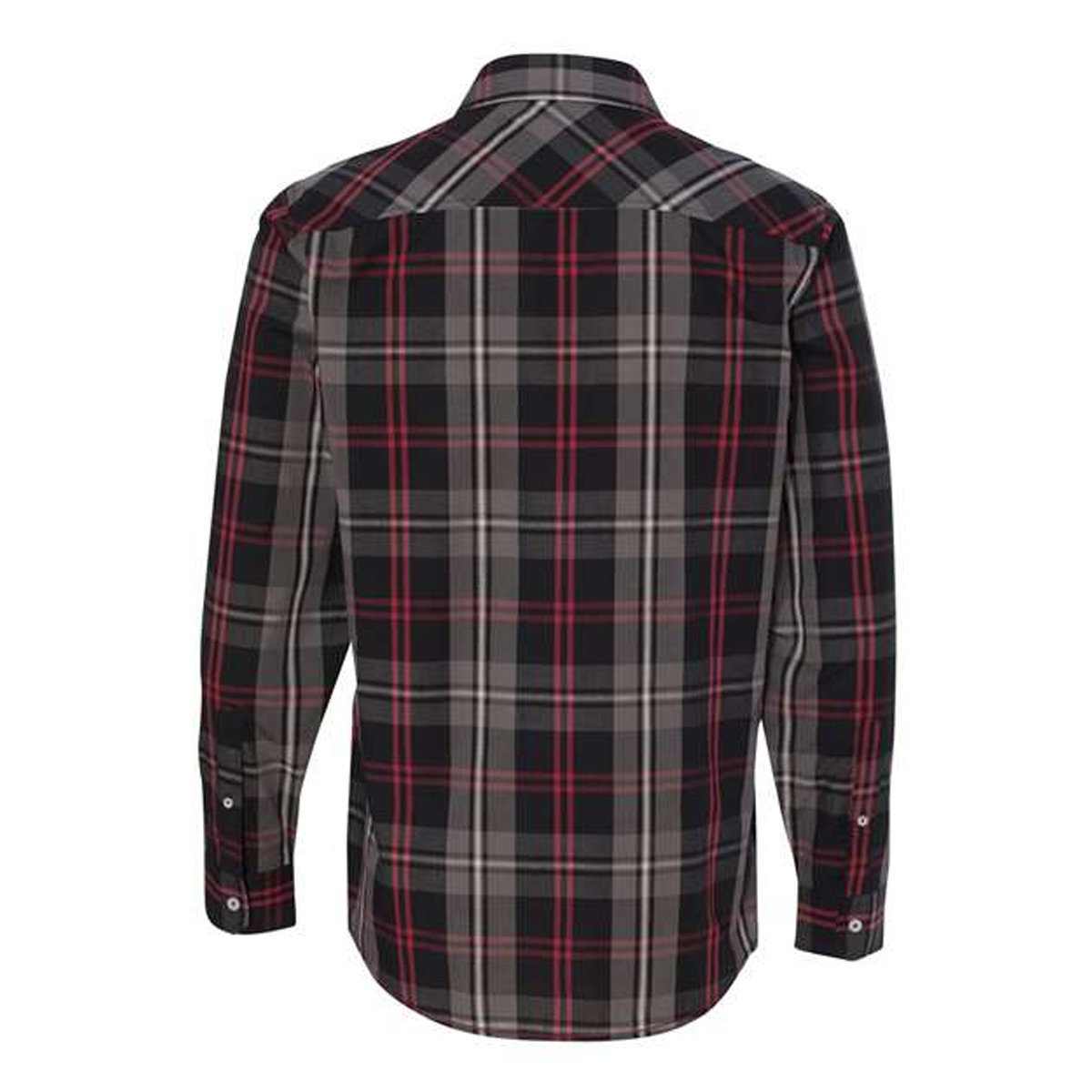 BURNSIDE MEN'S LONG SLEEVE PLAID DRESS SHIRT