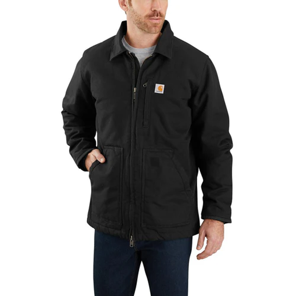 CARHARTT ADULT LOOSE FIT WASHED DUCK SHERPA LINED COAT