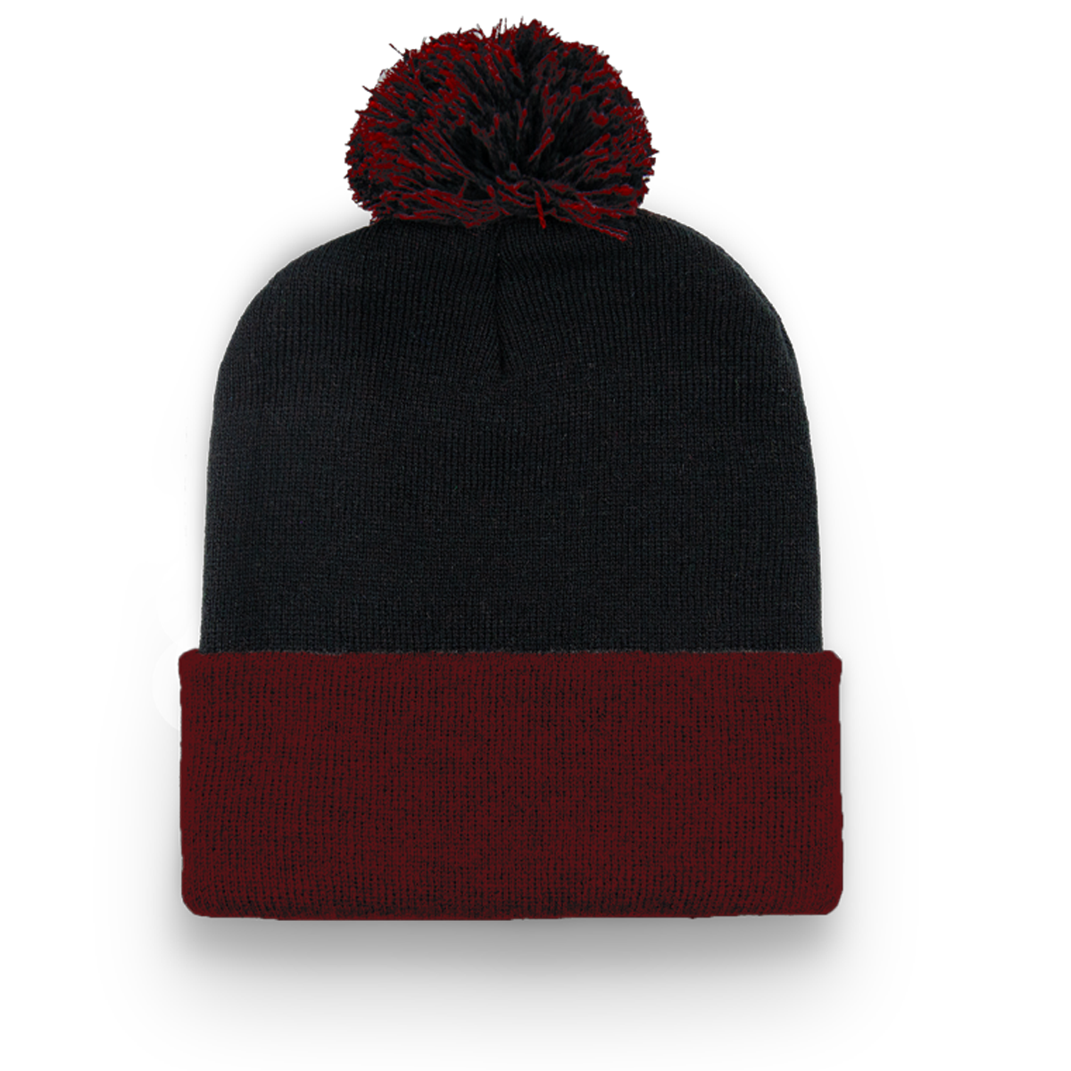DIVISION TRADITIONAL COLOUR BLOCK CUFF TOQUE WITH POM