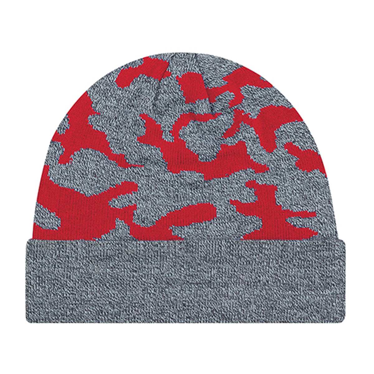 AJM ACRYLIC JACQUARD KNIT URBAN CAMO CUFF TOQUE