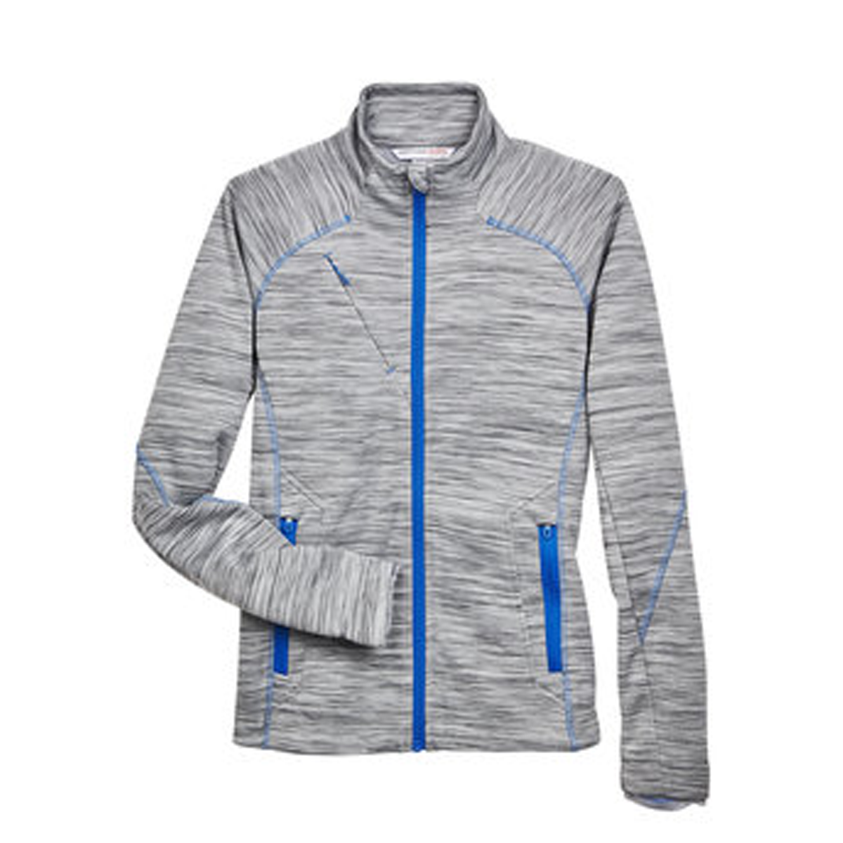 NORTH END LADIES FLUX MELANGE BONDED FLEECE JACKET
