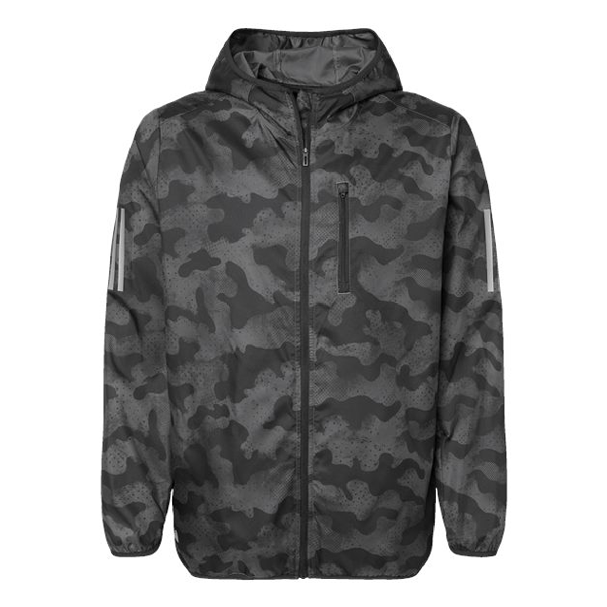 ADIDAS ADULT FUL-ZIP WINDBREAKER HOODIE