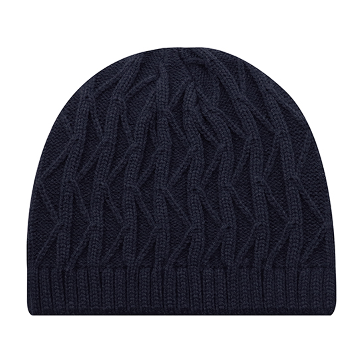 AJM ACRYLIC FISHERMAN STYLE JACQUARD CABLE KNIT BOARD TOQUE